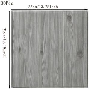 TEMU 30개 자가 점착 우드 그레인 벽지 - 방수 및 방습 벽지, 6가지 천연 나무 톤 (베이치, 오ーク, 메이플, 체리, 월넛, 힙코리) - 간편한 필 앤 스틱, 바닥, 침실, 사무실, 기숙사 - 사실적인 나무 질감 벽지