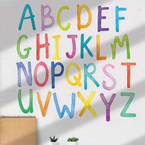 TEMU 컬러풀 영문 대문자 벽 스티커, 자체 접착식 탈부착 PVC 데칼 - 호텔, 게스트하우스, 바, 인터넷 카페, 사무실, 거실, 침실용, 오피스 데코, 바 데코, 스타일리시 데칼, 알파벳 스티커, 고품질 프린트, PVC 스티커, 글자 벽 아트, 접착식 글자, DIY 애호가, 홈 데코레이터