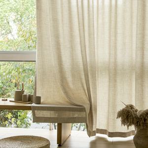 TEMU 2개 패널 러스티 일본 간단한 여름 모사 헵트 투명 커튼, 언라이너, 세탁 가능, 올 시즌, 폴리에스터 100%, 기계 세탁 가능, 로드 포켓 디자인, 거실, 침실, 발코니, 사무실, 창문 장식용