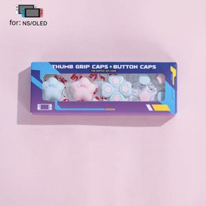 TEMU 1 세트 로커 캡 크로스 버튼 스티커 스타 피치 베이비 Ns 핸들 실리콘 로커 커버 닌텐도 스위치 OLED