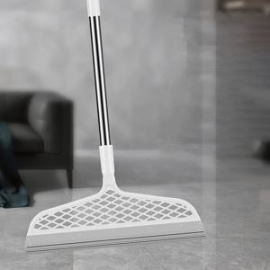 TEMU 가정용 실리콘 매직 빗자루, 바닥 및 유리 스크루지, 욕실용 다기능 젖은 건조 빗자루