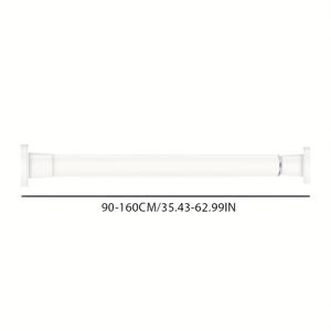 TEMU 드릴 없이 설치 가능한 내장형 스프링 텔레스코픽 로드 - 샤워 커튼, 옷 건조대, 창문 블라인드, 로만 폴, 그리고 옷장 지지대에 적합한 헤비듀티 중력 지지대, 조절 가능한 길이,튼튼한 소재,내구성 있는 금속 구조,아파트 생활,작은 공간 솔루션