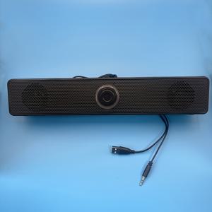 TEMU USB 전원으로 작동하는 유선 데스크톱 컴퓨터 스피커, 블루 LED 디스플레이가 있는 스테레오 사운드 박스 - 데스크톱 설정, USB 연결, 배터리 필요 없음, 데스크톱 설정 스피커|현대 스피커|내구성 있는 구조