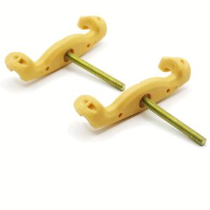 TEMU JIEXIYUE 대체 포크, 주니어 4/4 & 3/4 & 1/2 바이올린용 - 고품질 고무 소재, 부드럽고 내구성이 뛰어나며, 설치가 쉬워, 모든 바이올리니스트를 위한 정확한 핏의 쌍, 현악기 액세서리