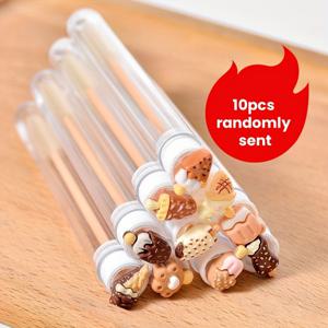 TEMU 10pcs 다기능 눈썹 브러시 세트 - 여름 시리즈 먼지 방지 케이스 포함 | 휴대용 그라프팅 눈썹 도구, 눈썹 빗 및 여행용 미니 메이크업 키트 (랜덤 컬러)