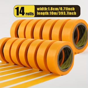 TEMU 14롤 일본 와시 페이퍼 테이프 세트, 고점착 무잔여 마스킹 테이프 - DIY 공예/벽 장식/페인팅 프레임 커버링/차량 페인트 보호용, 초광폭 내구성 열방지 네일 아트 스텐실/저널 콜라주/홈 리모델링 및 정밀 전자제품 & 캔버스 고정