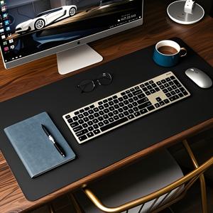 TEMU 남성용 노르딕 스타일 대형 데스크 매트 - 고품질 미끄럼 방지 PVC 인조 가죽 표면, 직사각형 컴퓨터 마우스 패드 사무실 & 홈 작업 공간용, 내구성 있는 쉬운 청소 테이블 보호대, 디자인, 부드러운 질감