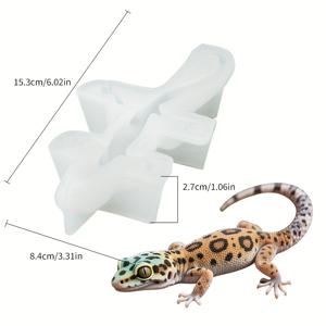 TEMU 3D 도마뱀 실리콘 몰드 - 촉감 있는 생생한 색상의 리얼리스틱 공룡 디자인, 내구성 있고 유연한 불규칙 모양 DIY 공예 도구, 홈 데코 및 휴일 선물용, 석고공예, 캔들 만들기 몰드, 섬세한 텍스처링, 정교한 장인정신