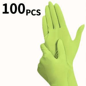 TEMU 100/50pcs 일회용 니트릴 장갑, 야외 낚시 활동, 타투, 매니큐어 및 헤어 페인팅, 식기 세척 및 청소, 애완 동물 목욕, 가정 주방 욕실 청소 장갑, 파우더 없는 및 라텍스 없는