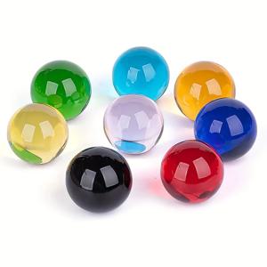TEMU 8개 세트 컬러풀 볼, 40mm 유리 쿼츠 장식 구체 - 홈 데코, 파티 센터피스, 장식, 빈티지 스타일, 광택 마감 핸드메이드 글라스 오브, 이벤트 플래너용, 홈