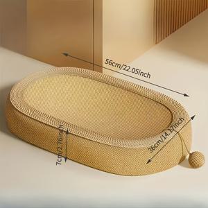 TEMU 대형, 중형 & 고양이 스크래처 보드와 침대 콤보 + 장난감 볼 세트, 1개 - 사계절 사용 가능 - 다목적 내구성 시살 고양이 화장실 의자