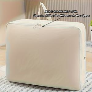 TEMU 확장 가능한 디자인과 안전한 잠금 장치가 있는 헤비듀티 공간 절약 압축 보관 가방 - 침구, 담요, 옷, 여행용 내구성 옥스포드 원단, 컴팩트한 모양, 견고한 구조, 침대 밑 수납