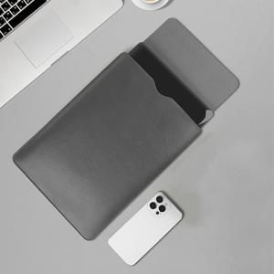 TEMU 1개 합성 가죽 노트북 슬리브, 11-13.3인치/13.6-14.2인치/15-16인치 태블릿 및 초박형 노트북용, 장치 저장 솔루션,테크 액세서리 정리함,경량 컴퓨터 케이스, 기기 커버,자주 이동하는 사람을 위한 키트,비즈니스 여행자용 장비,여행|노트북파우치