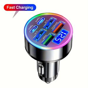 TEMU 휴대폰용 차량용 충전기, 12V-24V 고속 충전 USB 포트, 2025년형 신형 모델, 소켓 멀티 소켓, USB 포트, Bogo, 차량용 고속 충전기, 차량용 휴대폰 충전기, USB/대시 마운트 충전기/어댑터 오리지널 고품질 고속 충전기|멀티탭