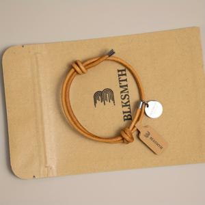 TEMU BLKSMTH 진품 가죽 브레이슬릿 - 여성 & 남성용 조절 가능한 해양 로프 스타일 코드, 랍스터 클라스프, 브라운 수제 느낌, 연중 축제 & 일상 주얼리 (무변색 코팅), 보석류