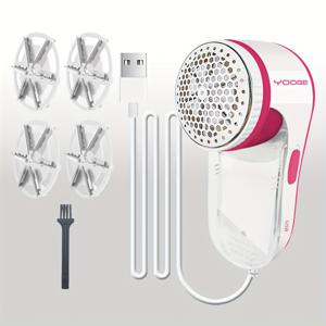 TEMU 4-in-1 USB 전원 고속 전기 플리스 트리머 (4-in-1 멀티 블레이드 시스템, 5V 무선 디자인 & 4-in-1 블레이드 시스템) - 침구, 의류, 가구, 가정 및 상업용 - 남녀 모두를 위한 이상적인 크리스마스 선물, 기모제거, 부풀제거기, 보풀제거기, 충전식 보풀제거기, 충전, 보풀