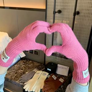 TEMU 6계절 여성용 터치스크린 친화성 장갑 - 보온성, 부드러운 원단, 탄성 커프스 & 터치스크린 호환, 여성용 풀 핑거 장갑, 여성용 겨울 장갑, 남성용 겨울 장갑, 겨울여성장갑, 여성장갑, 장갑 여성, 겨울장갑 여성, 반장갑, 핸드워머