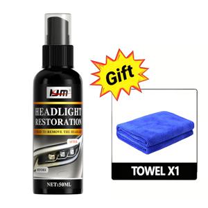 TEMU 자동차 헤드라이트 복원 액체 및 스프레이 - 변색, 산화, 흐릿함 & 스크래치 복구를 위한 빠른 수리, 투명한 밝기를 복원, 오래 지속되는 보호, 모든 모델에 적합, 스크래치 방지 & 내구성, 간편한 작동