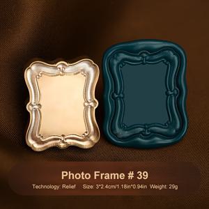 TEMU 1개 빈티지 영감 왁스 씰 스탬프 헤드, 팔각형 구리 리엘리프 포토 프레임 디자인 - 결혼식 초대장, 선물 포장, 클립북 및 인사말 카드에 이상적, 선물 포장 강화제|장식용 왁스 씰|구리 구조|실링왁스