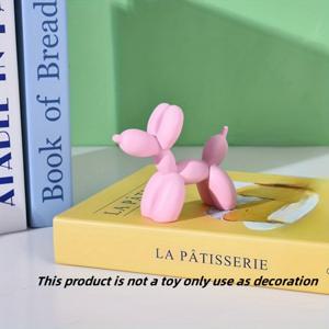 TEMU 1개의 현대 미니어처 풍선 강아지 조각상, 창의적인 추상 만화 예술, 수지 수집품 조각상, 가정, 거실, 침실 장식, 사무실 책상, TV 캐비닛, 크리스마스, 부활절, 추수감사절, 데이, 졸업 선물에 이상적