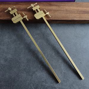 TEMU 2개 일본식 황동 목재 클램프 - 보드 위치 고정에 대한 정밀 평행 클램핑 압력, 목공 프로젝트에 이상적, 목공 클램프|전통 목공 도구|황동 구조, 목공 도구 및 액세서리