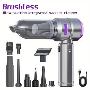 TEMU 휴대용 핸드헬드 청소기, 3단계 흡입력 조절, 4-in-1 멀티기능, 강력한 16KPa 흡입력, LED 전원 표시등, 컴퓨터 먼지 제거 청소기, 차량 및 가정용, 홈 표면 청소,컴팩트 진공 청소기,휴대용 진공 청소기,다기능 구성,슬림 진공청소기,신뢰할 수 있는 흡입 기술,반려동물 주인,아파트 거주민