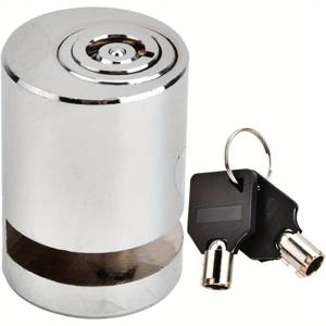 TEMU 1개 고강도 디스크 자물쇠 - 자전거, , 전기자전거용 고탄력 자전거 잠금장치, 내구성 강화 합금 소재 및 사용 편리한 디자인의 도난 방지 보호