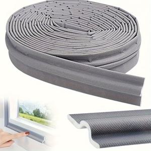 TEMU 8미터 길이: 자체 접착식 창문 및 문 방풍 씰 스트립 - 방풍, 방진, 소음 감소 실링 테이프