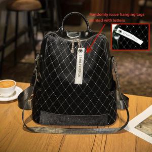 TEMU 2025년 신상 패션 스팽글 여성 백팩 | 트렌디한 고급스러움, 다용도, 대용량, 멀티 포켓, 조절 가능한 스트랩, 지퍼 잠금