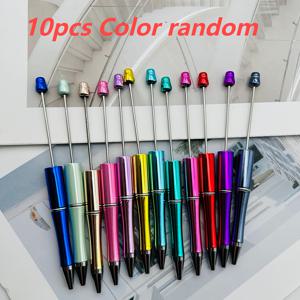 TEMU 10개 UV 전기도금 비즈 펜 DIY 비즈 스피닝 멀티컬러 볼펜 창의적인 ins 고급 선물 펜 재고 있음, 창의적 글쓰기,트렌디한 디자인,미적 문구류,고품질 펜,정밀 제작,독특한 펜,비즈 스피너 펜,문구류 애호가,전문가용