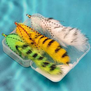TEMU ANFS 3개/박 손으로 만든 대형 존커 스팀러 플라이 - 잉어 플라이 낚시 낚시, 낚시꾼을 위한 아마존 선물