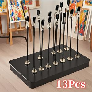 TEMU 모델 및 미니어처 모델에 적합한 13개/11개/9개의 모형 페인팅 클립 세트 - 자석 베이스로 360도 회전 가능한 크로커다일 클립 + 보관 상자 포함, 취미꾼과 초보자를 위한