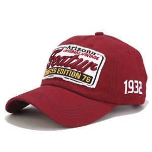 TEMU 아리조나 원조 빈티지 야구 모자 - 조절 가능한 스냅백, 경량 폴리에스터, 1932년 & 76회 에디션의 자수된 