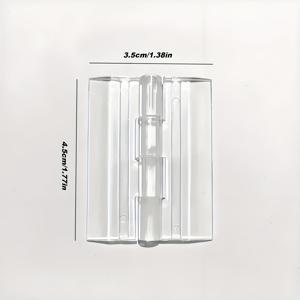 TEMU 16개 투명 아크릴 핀, 공예, 수족관 커버, 캐비닛, 디스플레이 랙, 플라스틱 캐비닛 핀, 미니 접이식 핀, 보석 상자용 투명 서랍 핀에 적합합니다.