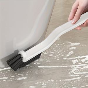 TEMU 다용도 긴 좁은 브러쉬, 고운털, 모래받이, 욕실, 주방, 창문 청소용, 인체공학적 손잡이, 내구성 좋은 털, 튼튼한 구조, 코너 청소기, 가정용 청소 도구, 청소브러쉬, 욕실청소솔, 주방솔, 욕실 청소솔, 욕실청소, 청소솔