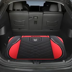 TEMU 1pc 레드와 블랙 화살표 프린트 카고 라인어 - 퀼트 디자인, 자동차, SUV 및 트럭용 내구성 있는 폴리에스터 트렁크 매트, 얼룩과 긁힘으로부터 보호, 세련된 및 기능적인 저장 솔루션, SUV 카고 라인어 | 퀼트 디자인 매트 | 폴리에스터 섬유 매트, SUV 액세서리