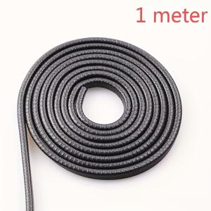 TEMU 1롤 고무 가장자리 장식용 블랙 U형 실링 스트립, 날카롭고 거친 표면에 적합한 자동차/트럭/보트용 탄성 밀봉 테이프