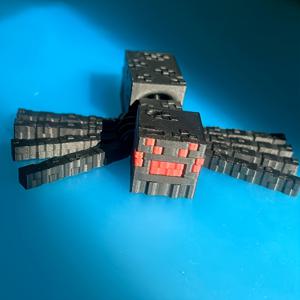 TEMU 1pc 3D 프린트 큐브 픽셀 거미 스태츄 - 플라스틱 동물 장식품, 집 차량 장식 창의적인 선물, 휴일 생일 선물, 전기 없음 요구되는 장식 조각품 | 독특한 디자인, 크리스마스에 가장 적합, 추수 감사절에 완벽