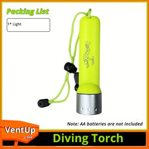 TEMU 1개 LED 다이빙 토치, 자석 제어 기능 다이빙 라이트, 최고 방수등급 IP68 전문 다이빙 토치, AA 배터리 구동 (배터리 미포함), 스쿠버 다이빙, 야외 조명, 낚시, 심해 다이빙, 탐사용