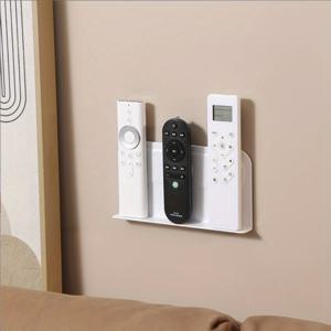 TEMU 1개 자석 리모컨 홀더 벽걸이 수납 | 드릴 없이 접착식 설치 | 내구성 플라스틱 공간 절약형 정리함 (TV/에어컨 리모컨, 멀티탭, 피규어, 케이블, 열쇠용) | 기숙사&임대 친화적 수납, 랙, 케이블 관리,세련된 저장 공간, 정리함,가벼운 소재,벽걸이 랙,아파트 보관함,작은 공간 생활