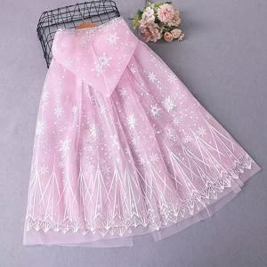 TEMU 소녀용 화이트 스노우플레이크 투투 망토 코스튬 - 크리스마스, 발레 공연, 호두까기 인형 & 공주 파티를 위한 반짝이는 겨울 드레스 액세서리 (의상 및 드레스 미포함)