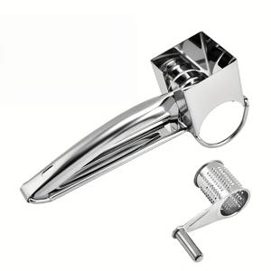 TEMU 2개 Faridabio 스테인리스 스틸 치즈 강판 세트 - 플래너 헤드 & 브래킷이 있는 수동 회전식 강판, 간편하고 효율적인 식품 접촉 안전 주방 가제트 (가정용)