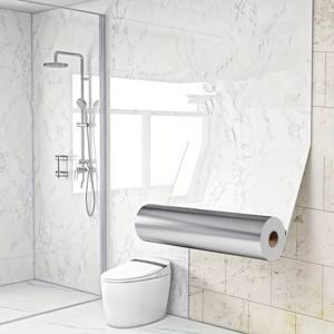 TEMU 방수 접착식 벽지, 욕실 및 주방용 - 기름 얼룩 가림 리모델링 방습 인조 배경 데칼, 화장실 벽 커버, 현대적인 표면 질감 마감, 쉽게 부착 가능한 비닐 소재, 필앤스틱 홈 인테리어 DIY, 스타일리시한 벽 커버링,내구성 있는 벽 스티커,벽 커버링 필름,탈착식 벽지