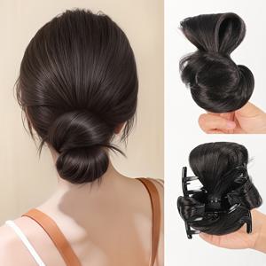 TEMU 클립이 달린 메시 번 가발용 편안한 업두 도구, 노히트 스타일링,빠른 헤어스타일 도구,풍성한 헤어 액세서리,손쉬운 헤어스타일링,가벼운 헤어 액세서리,헤어 볼류마이저,패션 애호가