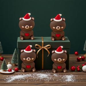 TEMU 크리스마스 장식 오너먼트 4pcs, 크리스마스 선물 - 크리스마스 케이크 장식, , 눈사람, 순록, 곰, 자동차 장식, 홈 데코 오너먼트, 사무실 책상 장식, 휴일 장식, 휴일 선물, 축제 테이블탑 디스플레이,사무실 책상 장식,휴일 캐릭터 장식품,장식용 피규어 컬렉션,클래식 크리스마스 테마,향수를 자극하는 산타 눈사람,상세한 캐릭터 조각