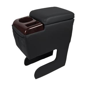 TEMU 1개 범용 차량 암레스트 박스 + 컵홀더 + 상단 커버 쿠션, 플라스틱 컨트롤러 정리함 - 트럭/SUV/밴 대부분의 모델에 적합, 쉬운 설치, 사이즈 확인 권장, 자동차 내부 액세서리