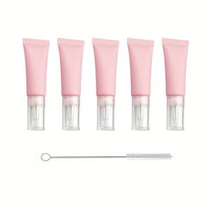 TEMU 10ml 디스펜싱 병 세트 5개/10개 - 파운데이션, 로션, 에센셜 오일, 크림, 바디 로션용 - 정밀 디스펜싱, 휴대용 & 청소 브러쉬 포함|트래블보틀