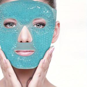 TEMU 세 가지 색상, 아이스 백 얼굴 마스크, 냉각 아이스 마스크 및 눈 마스크 세트, 눈 냉각 아이스 백, 재사용 가능한 차가운 눈 패치, 가정 및 스파용으로 적합한 젤 비즈 얼굴 및 눈 마스크 - 향수 및 알코올 없음, 모든 라이트 베이지 유형에 적합