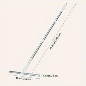 TEMU JOYBOS 2-in-1 유리 스크래처 및 청소 창문, 문 및 더 많은 - 내구성 플라스틱과 인간 중심 핸들, 가정 및 주방 사용에 이상적, 다면 물 제거, 창문 청소 도구|현대 스크래처 디자인|내구성 플라스틱 구조|수세미