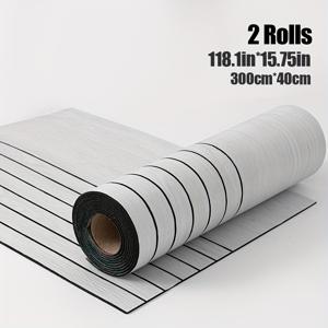 TEMU 1/2 롤 3D 고급 빈티지 나무 조각 줄무늬 벽지, 118